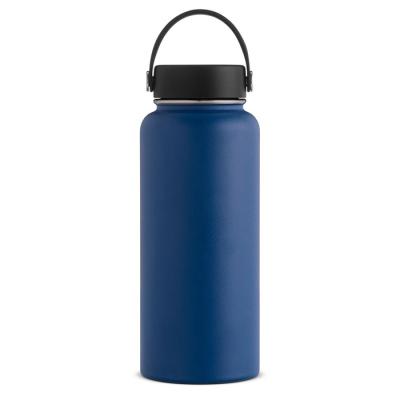 China Custom 32oz Stainless Steel Thermos Flask Coffee Sports Sustainable Hydraulic Insulated Hot Water Bottle With Cable Lid for sale