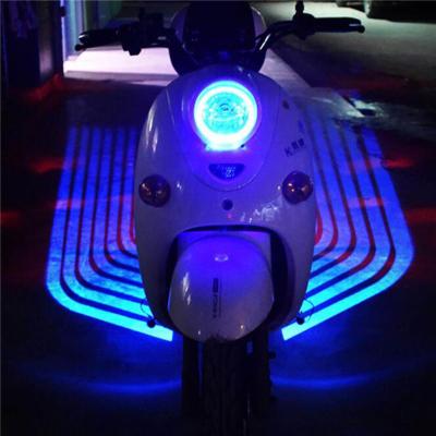 China Motorcycle Welcome Door Welcome Ghost Light Shadow Lights Motorbike Laser Spot Lamp Angel Wing Lights for sale