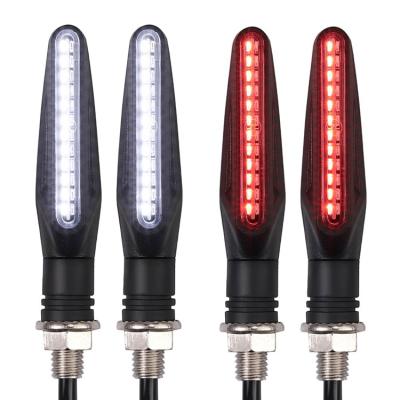 China Motorcycle E MARQUE E11 24 Chips 12V Flowing Dynamic Sequential Indicator DRL Led Motorcycle Indicator Tail Light Turn Signal for sale