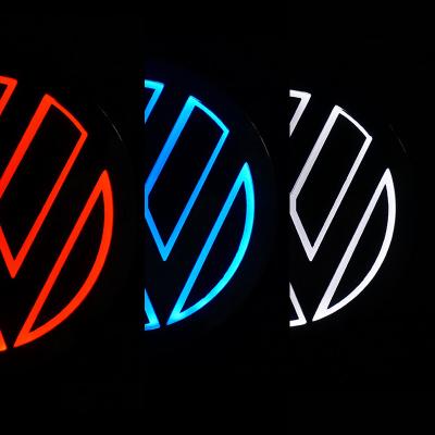 China Logo Led Light Car Harmless Auto Grille Symbolize 5d Car Front Logo Badge Led Light For 5d Car Benz Chevrolet Mazda BMW Toyota VW Front Logo Led Light for sale