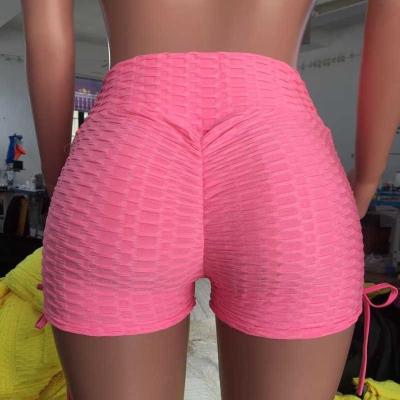 China Custom Anti-Wrinkle High Waist Gym Yoga Women Women Biker Running Seamless Biker Pants Yoga Shorts Set for sale