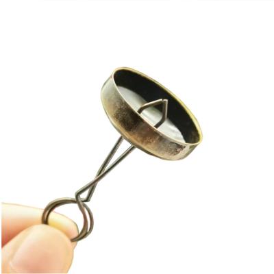 China Modern Christmas decorative ball cover hook antique Christmas ball metal cap holiday gift for sale