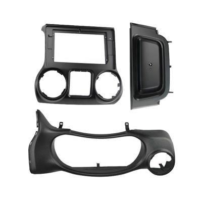 China Jeep Wrangler Hot Sale Car Radio Panel Fascia Frame Visual Stereo Panel Sight Special Radio Panel GPS for sale