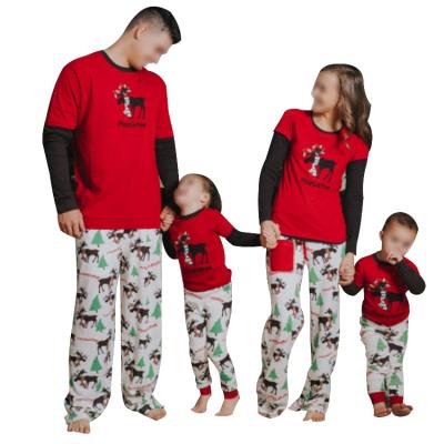 China Pigiama Natale Famiglia Christmas New Family Breathable Pajamas Family Matching Pajamas for sale