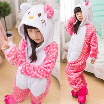 China Kids Animal Unicorn Pajamas For Boys Girls Winter Warm Flannel Kids Pajamas QUICK DRY Sleepwear for sale