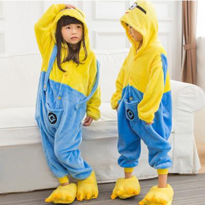 China Warm Winter Kids Flannel Pajamas Kids Sleepwear QUICK DRY Animal Unicorn Pajamas For Boys Girls for sale