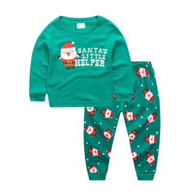 China Best-selling Products Short Sleeve Long Sleeve Santa Cotton Suit Children Pajamas Christmas Pajamas for sale