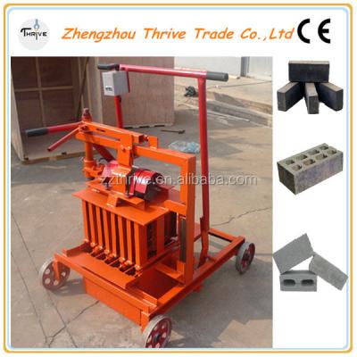 China Factory price low input small semi automatic block making machinery zu verkaufen