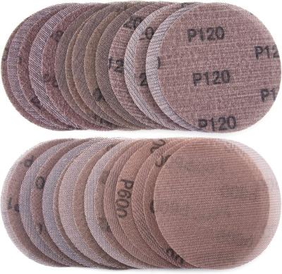 China 5 Inch Mesh Hook and Loop Sanding Discs, Sander Disc Anti-Blocking Long-Lasting Mesh Dust-Protected Abrasive Net Sanding Pads, Sandpaper 60#~220# for sale