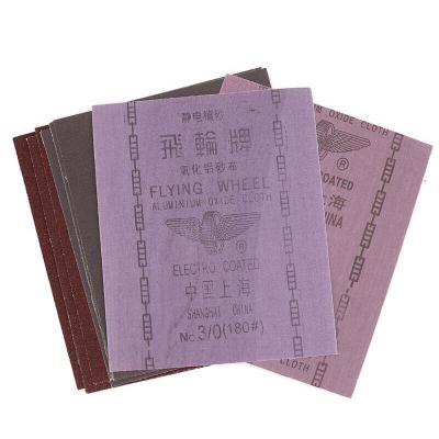 China 46-240 Grit Flying Emery Cloth Sheet Abrasive Sandpaper Wheel Cover Aluminum Oxide Sandpaper 40#-2000# for sale