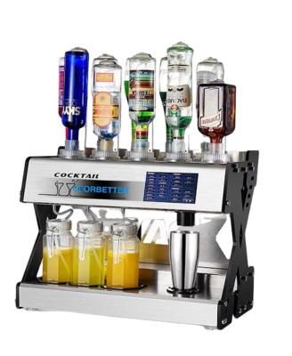 China primium cocktail automated mix machine ,16 bottle mounts ,drink mixing machine for sale