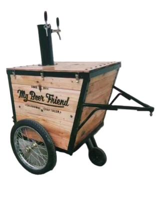 China customized nitrogen coffee cart beer cart for sale