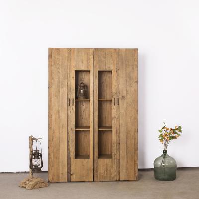 China Strong natural wood cabinet with two doors for sale