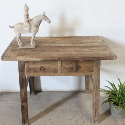 China Antique Simple Solid Wood Small Solid Wood Chinese Table Elm With Drawers for sale