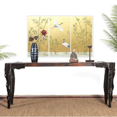 China DINING TABLE Antique Telephone Table Antique Wrought Iron Dining Table for sale