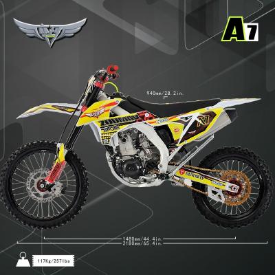 China ZUUMAV Forged Aluminum A7L-NC250CC Racing 4 Stroke For Adults Gas Motocross Dirt Bike for sale