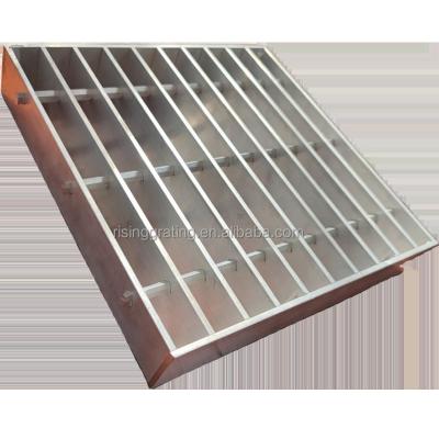 China Hot-dipped Industrial Galvanized Mild Steel Trench Sheets Metal Grate Bar Grating For Walkway for sale