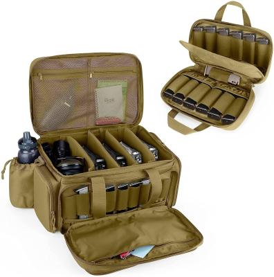 China Pistol Hand Gun Small Custom Gun Bag Waterproof Khaki Magazine Storage 16x12x9