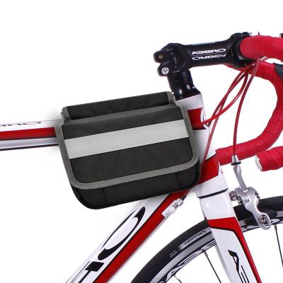 China Bolso de teléfono para bicicletas grande OEM impermeable trasero debajo del asiento Bolso de banda reflectante para ciclismo 7X6X5