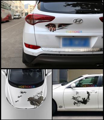 China Air Release Channels Self Adhesive Car Body Vinyl Sunproof Auto Stickers Graphics Decal Wrap with 2-3 Years Outdoor Use for sale