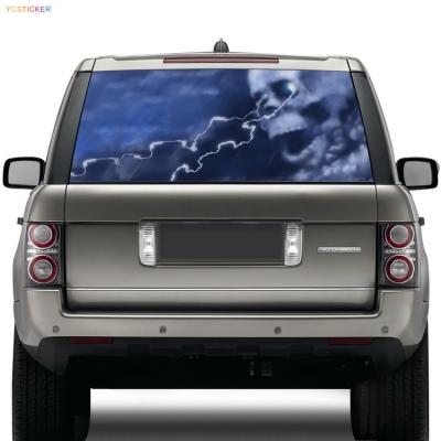 China New Design Weather Resistance Custom Sticker UV Protection Car Rear Window Decals Vinyl Stickers High Beam for sale