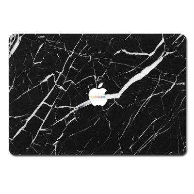 China Custom Cut Black Marble Double Laptop Alibaba Hot Selling Laptop Skin for macbook sticker decal for sale