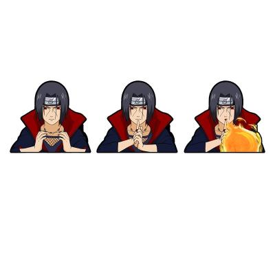 China Waterproof+Eco-friendly Nar Anime Sticker 3D Motion Sticker Uchiha Itachi Vegeta Lenticulaire Anime  Waterproof Car Decals Anime Sticker For Car for sale