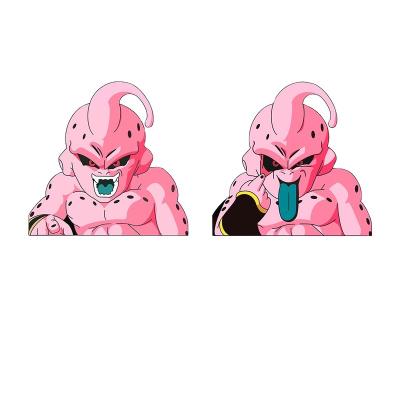 China Waterproof+Eco-friendly Wholesale Majin Buu 3D Motion Sticker Dragon Ball Z Lenticulaire Anime GOKU Waterproof Car Decals Anime Sticker For Car for sale