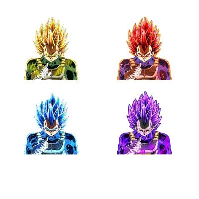 China Waterproof+Eco-friendly Dragon Ball Super 3D Motion Sticker Dragon Ball Z Vegeta Lenticulaire Anime GOKU Waterproof Car Decals Anime Sticker For Car for sale