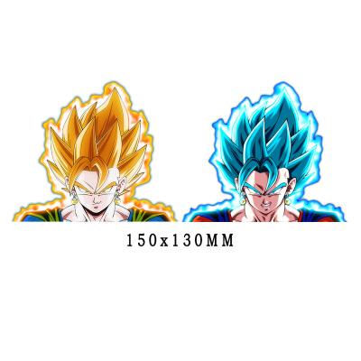 China Waterproof+Eco-friendly Dragon Ball Z Vegeta Lenticulaire Anime 3D Motion Sticker GOKU Waterproof Car Decals Anime Sticker For Car for sale