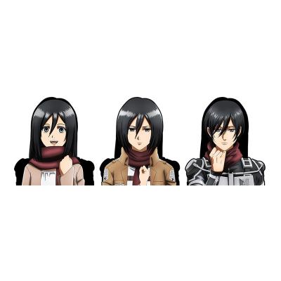 China Waterproof+Eco-friendly Custom Mikasa 3D Anime Lenticular Motion Sticker Attack on Titan Waterproof Decals for Cars,Laptop, Refrigerator, Etc. for sale