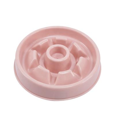 China Sustainable Plastic Dog Bowl Pet Slow Feeder for sale