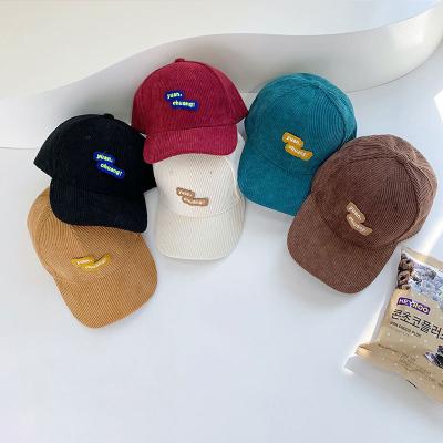 China 2022 COMMON New Arrivals Dad Adjustable Hat Vintage Corduroy Warm Baseball Cap With Patch Outdoor Sports Hats for sale