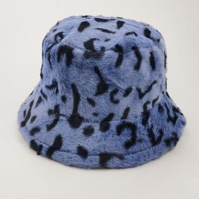 China Wholesale Custom Designer Faux Fur Winter Fluffy Oversized Fisherman Hats Bucket Hats Striped for sale