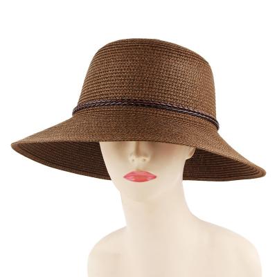 China Eco-Friendly Wholesale Unisex Bucket Hats Foldable Straw Hats 2022 Summer Wide Brim for sale