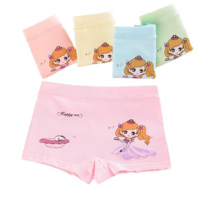 China Factory Colorful Organic Cotton Childrens Underwear Panties Breathable Girls Kids for sale