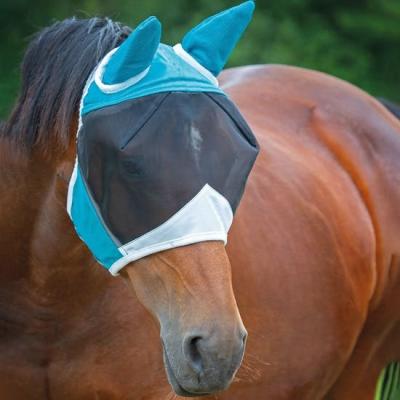 China Comfortable Mesh Horse Veil Nylon Rider, Custom Made Mesh Eyes Ear Protection Cover Horse Veil for sale