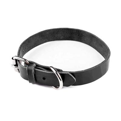 China Pu Leather Adjustable Dog Pet Padded Cat Collar Neck Belt Walking Puppy for sale