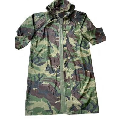 China 100% Camouflage PVC REGEN Waterproof Rain Poncho Regenjas for sale