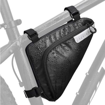 China Mountain Durable Bicycle Waterproof Triangle Frame Bag Under Top Tube Bag Bike Storage Bag For Mountain Road for sale