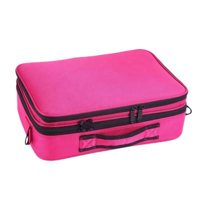 China Oxford Women Fashion Cosmetic Bag Travel Makeup Organizer Professional Make Up Box Cosmetic Pouch Bags Beauty Case for sale