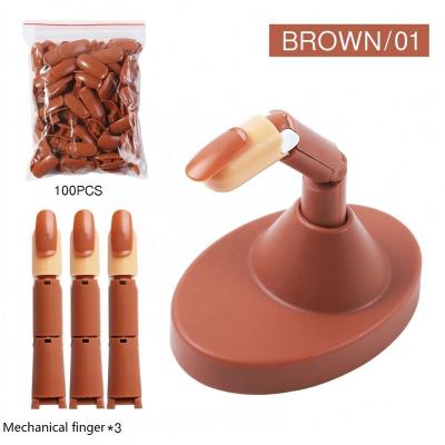 China ABS Nails Manicure Joint Finger Manipulator Set Beginner Practice Hand Model Prosthetic Hand Plastic Active Finger for sale