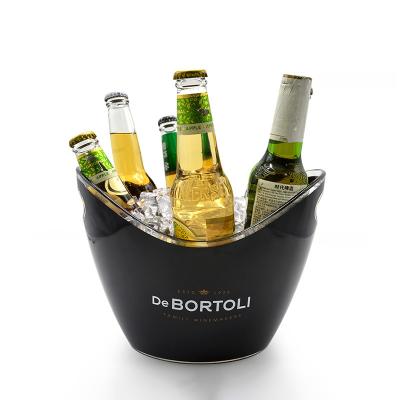 China Viable plastic ice bucket for beer with 4L handle for sale