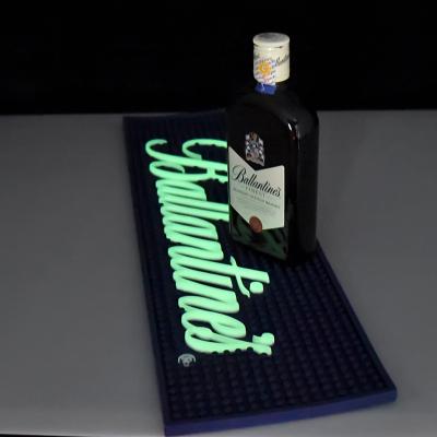 China PVC Sustainable Custom Serve Beer Beverage Led Rubber Bar Mats Bar Mats for sale