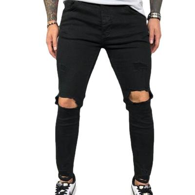 China Hot QUICK DRY summer men's denim men's slim cotton skinny pants fashion denim blue and black men's jeans plus size pants for sale