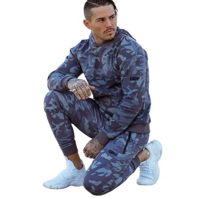 China New Fashion Men's Fitness Suit Breathable Comfortable Breathable Sports Sweater Pants Jogging Two Piece Set for sale