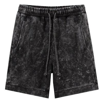 China Anti-wrinkle washed old style heavy industry shorts fashionable high street suit European and American CIA style casual pants for men and women for sale