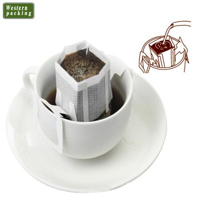 China Sustainable Empty Ear Drip Coffee Filter Bag for sale