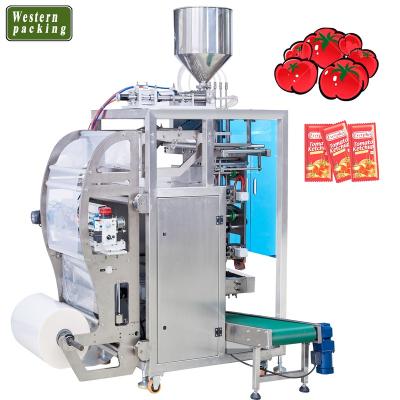 China Automatic Food Sauce Packaging Machine Small Shampoo Tomato Sauce Honey Packing Machine In Sachet for sale