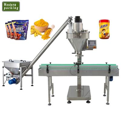 China Automatic Spicy Food Powder / Chemical Powder Auger Filling Machine With Conveyor for sale